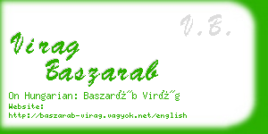 virag baszarab business card